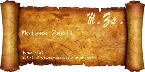 Moizes Zsolt névjegykártya